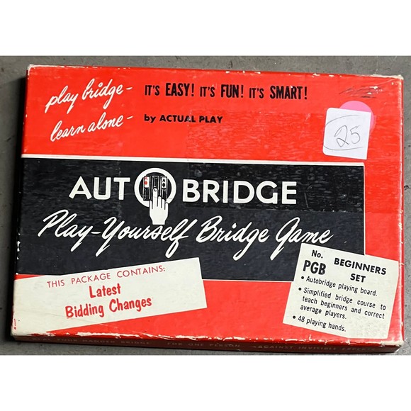 Vintage Auto Bridge Play Yourself Bridge Game - Picture 1 of 1